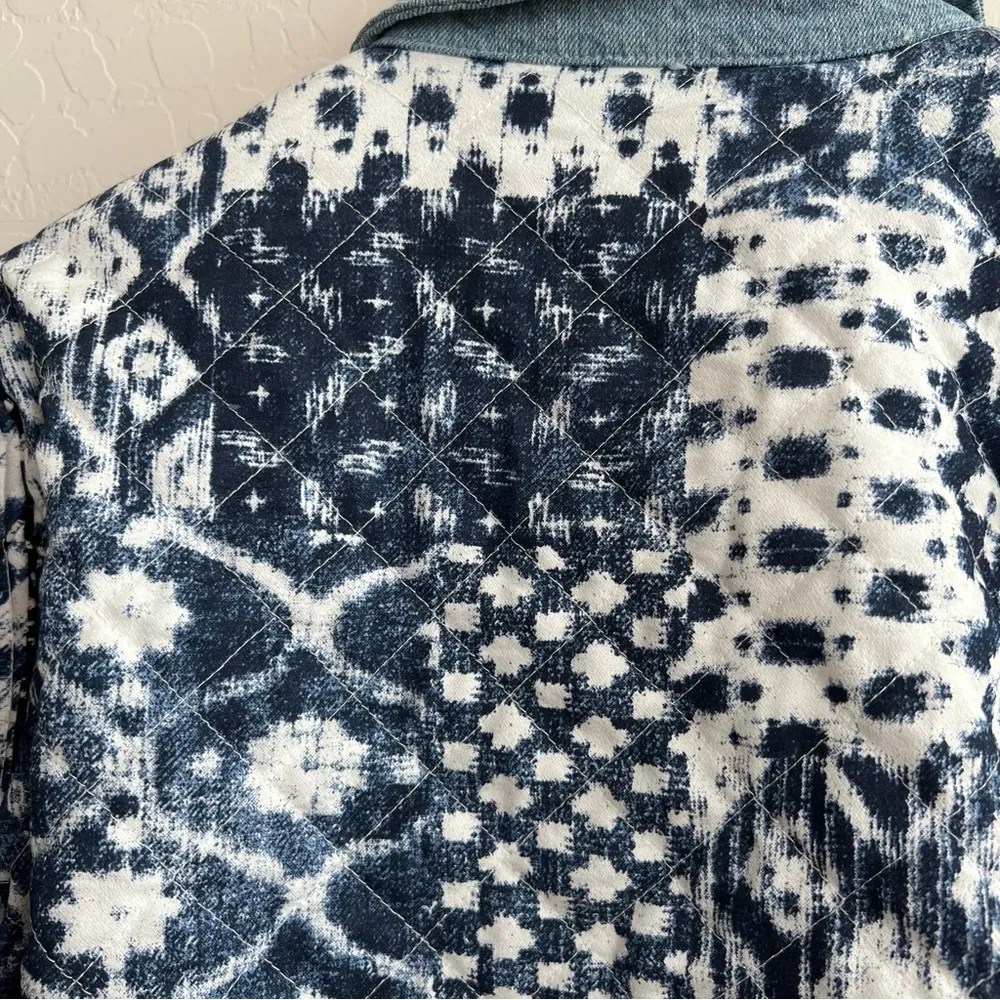 Anthropologie Blank NYC Floral Jacket Blue - Image 11