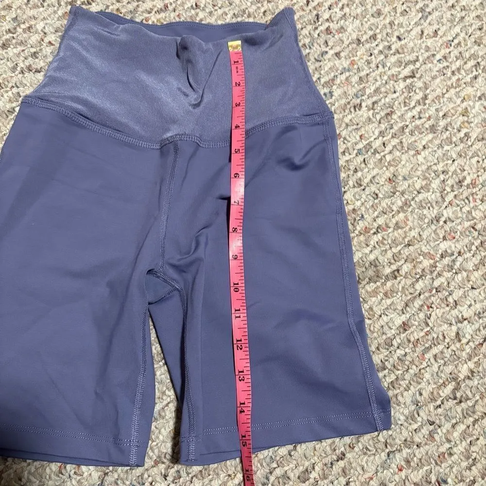 Beyond Yoga Ready or Not Dusty Violet High Waist Biker Shorts- Size Small - Image 8