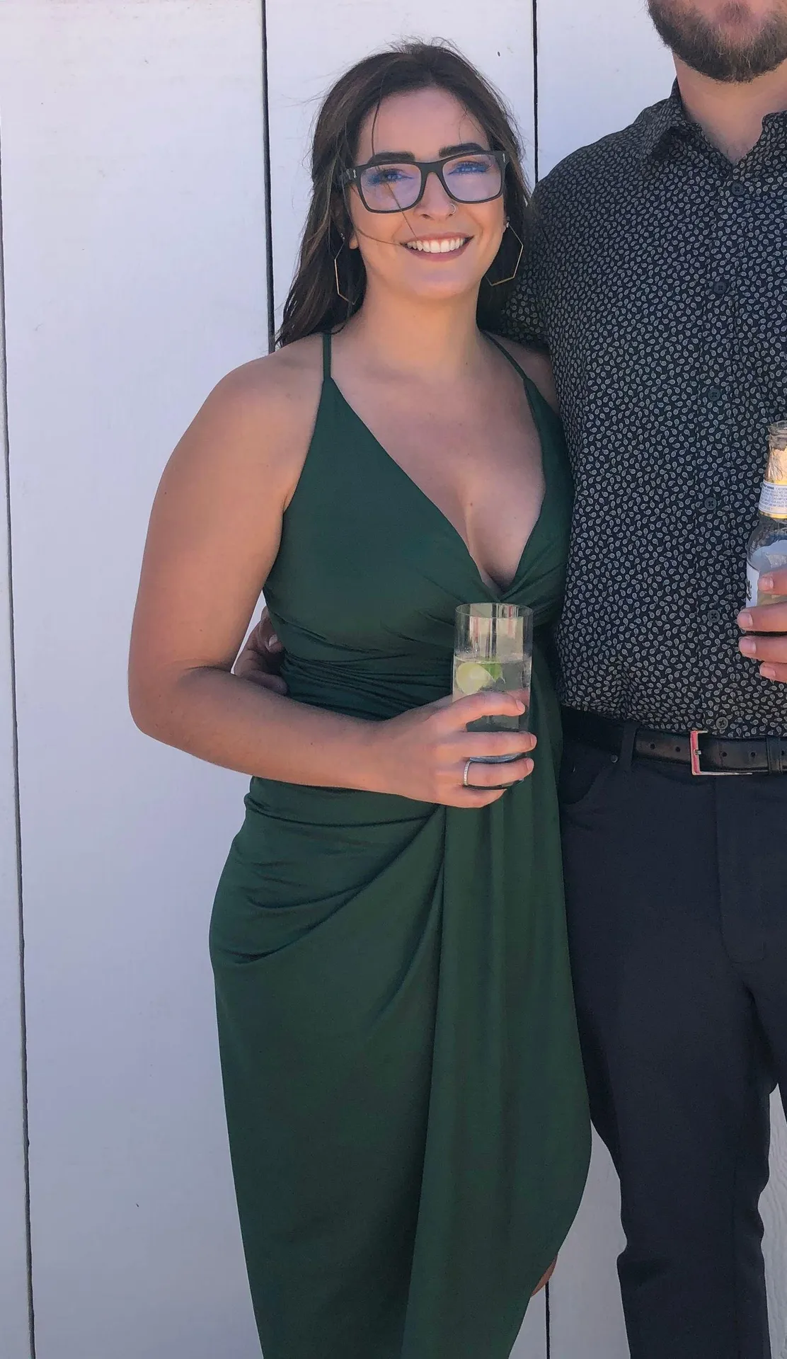 Emerald Wrap Dress - Image 3