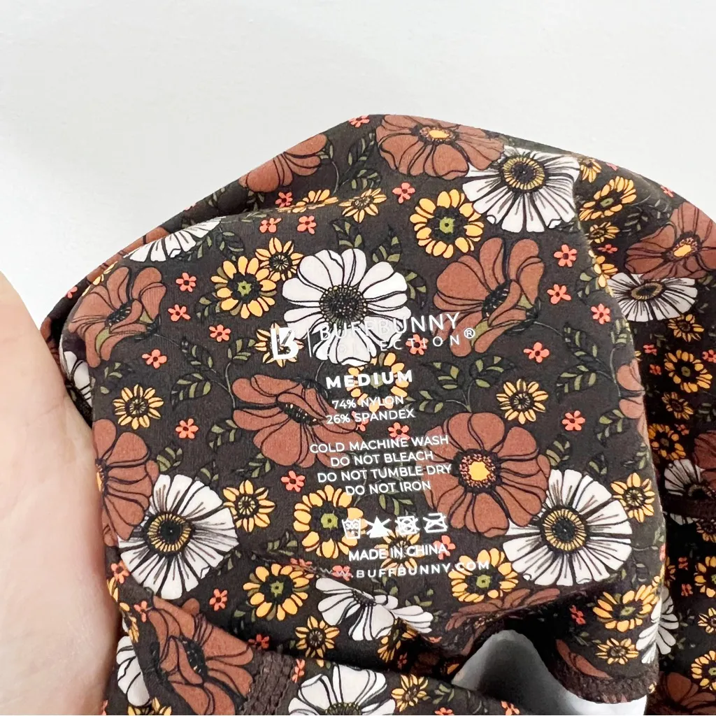 Buffbunny Collection Buffbunny Rosa Floral Pocket Legging Brown Size Medium - Image 11