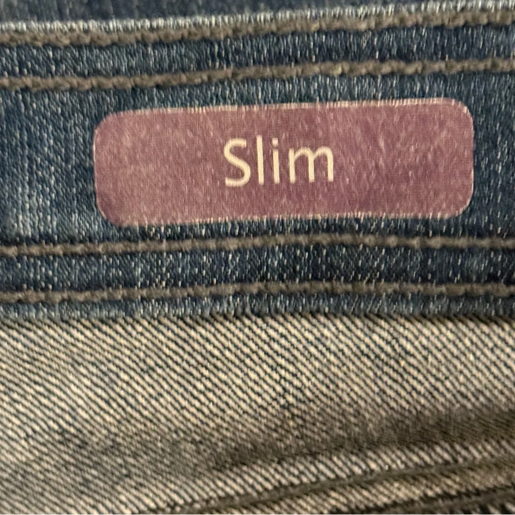 jeans dark denim embellished pockets size 12 Gloria Vanderbilt “Lina” - Image 6