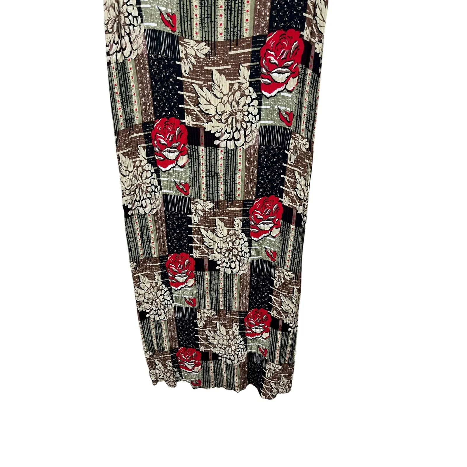 Vintage Sag Harbor Petite Medium Women's Floral‎ Print Sleeveless Midi Dress - Image 3