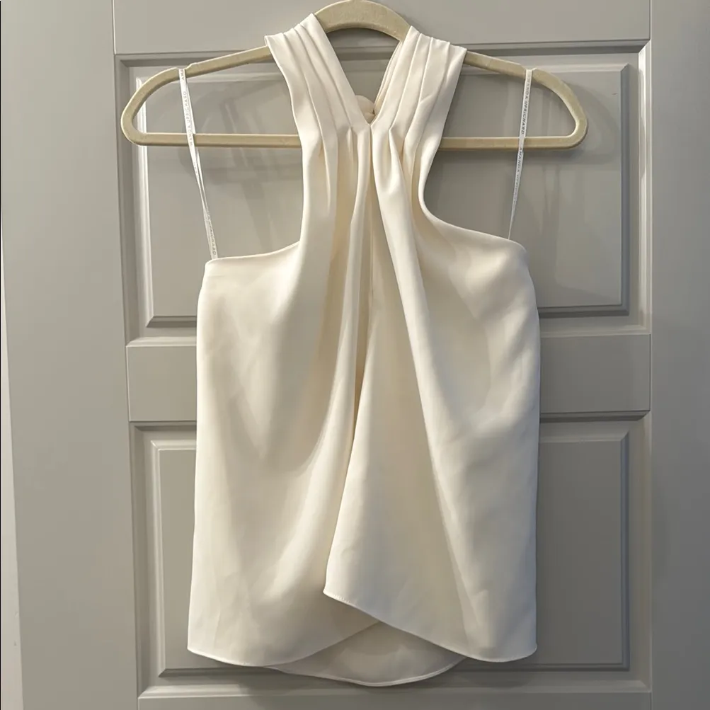 Amanda Uprichard White Halter Tank Top - Image 4