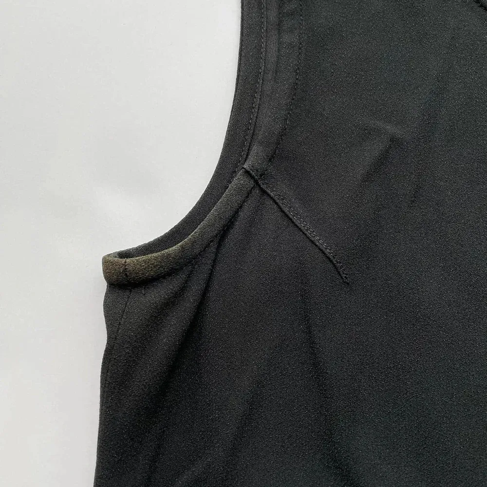 Sonia Rykiel Paris Vintage Crop Top Black Sleeveless Size 38 - Image 2