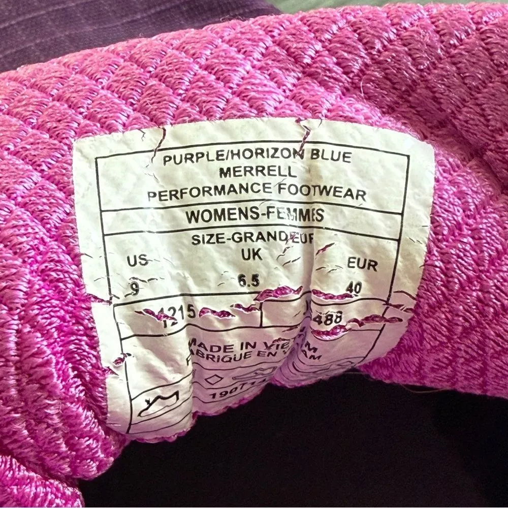 Merrell All Out Rush Trail Running Shoes Women’s 9 Purple Horizon Blue - Image 8