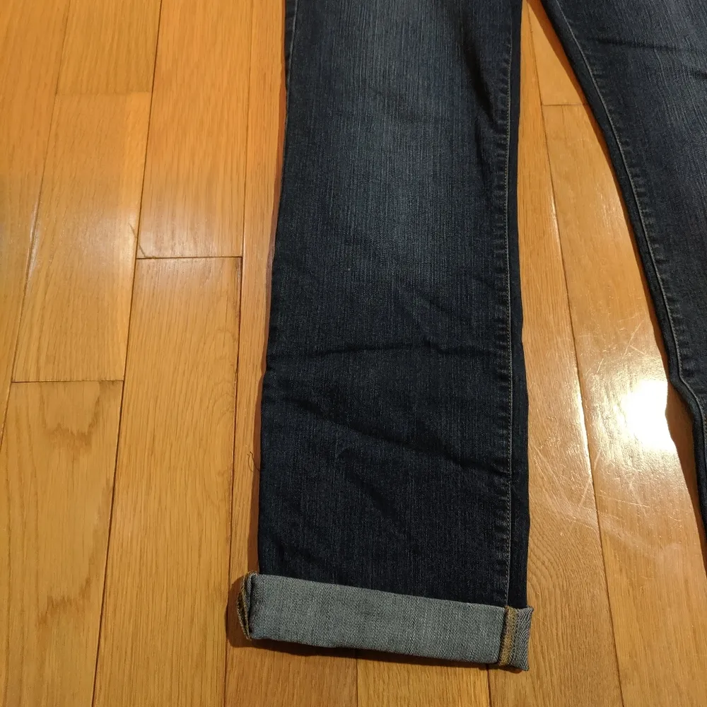 Jessica Simpson Mid Rise Straight Cuff Darkwash Jeans Womens Size 10/30 - Image 8