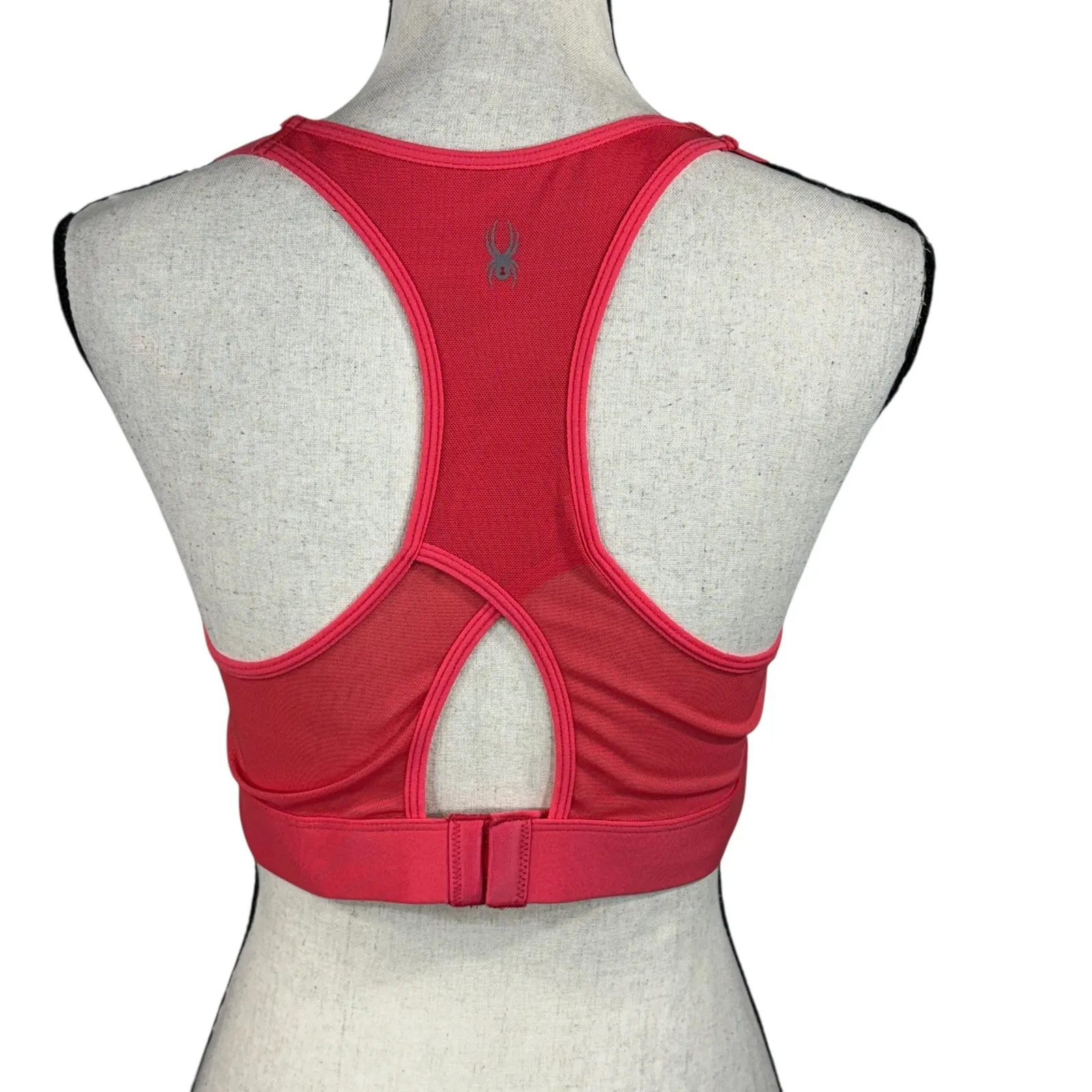 Spyder Active Large Sports Bra Wicking Molded Cups Stretch Adjustable Racerback - Image 4