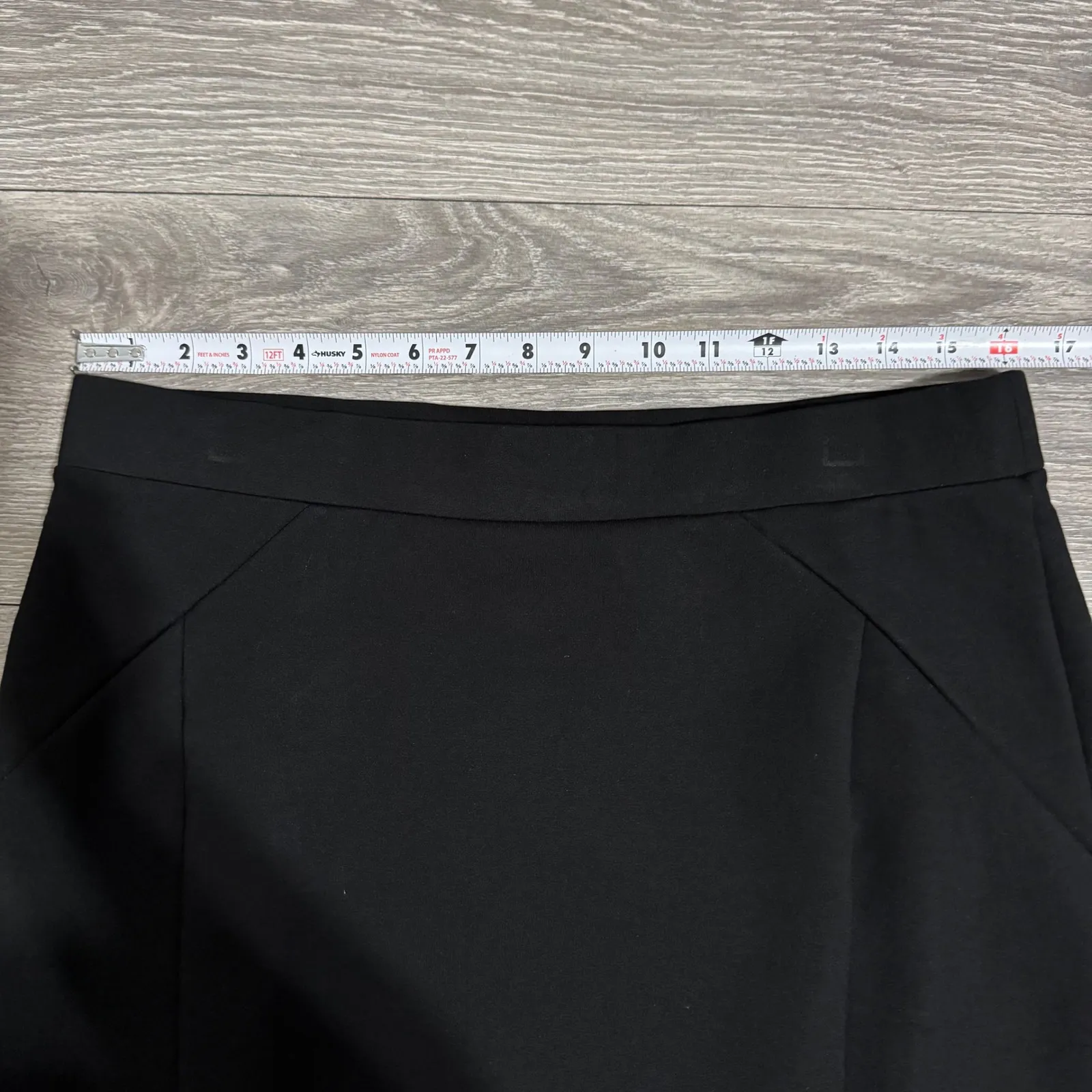 MARIO SERRANI Italy Women Black High Waist A Line Career Goth Skirt L Whimsigoth - Image 10