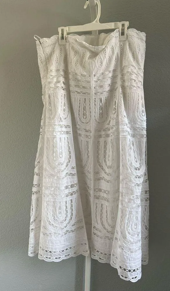 Ann Taylor White Strapless Dress - Image 2