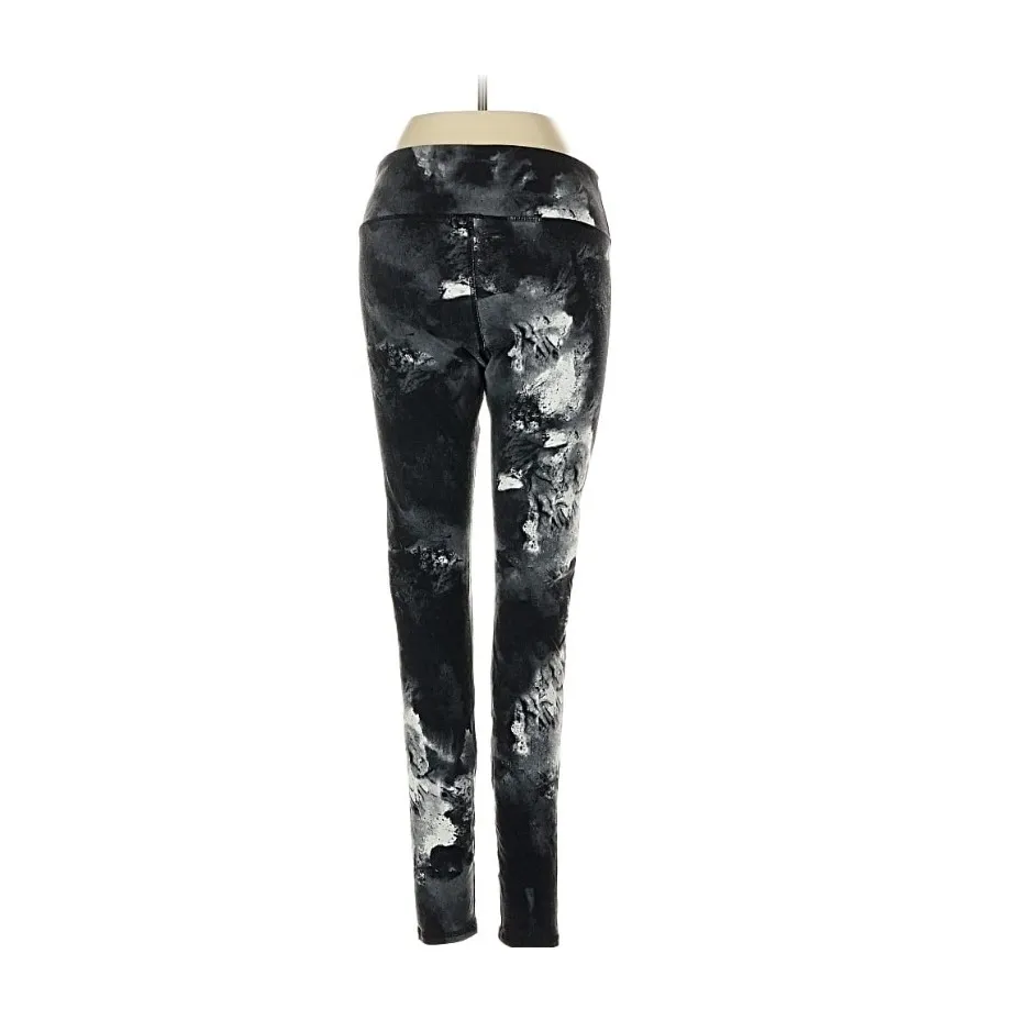 Alo Yoga High Waisted Airbrush Black Magma White Tie Dye Blotted Print Size SM - Image 4