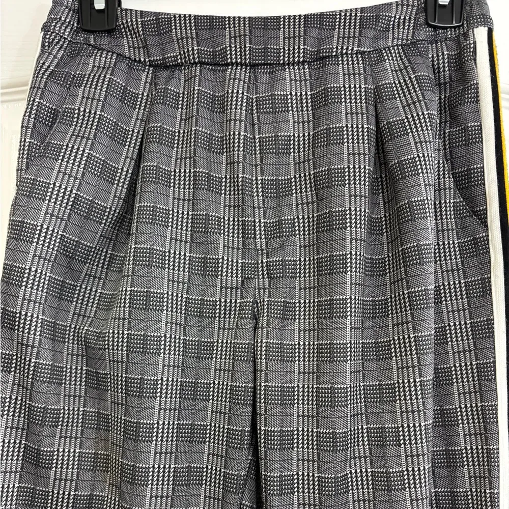 Plaid Pants with Striped Detail - Image 4