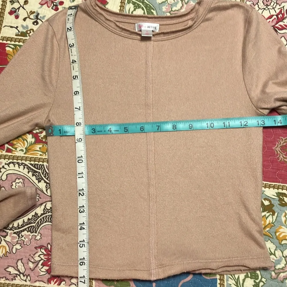 Cropped long sleeve top, small - Image 6