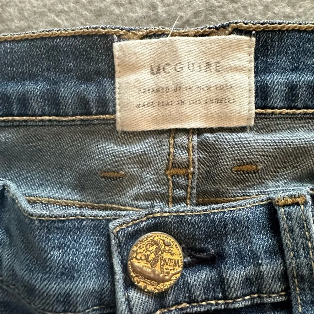 McGuire Majorelle Flare jeans Oceana distressed raw hem size 28 - Image 6