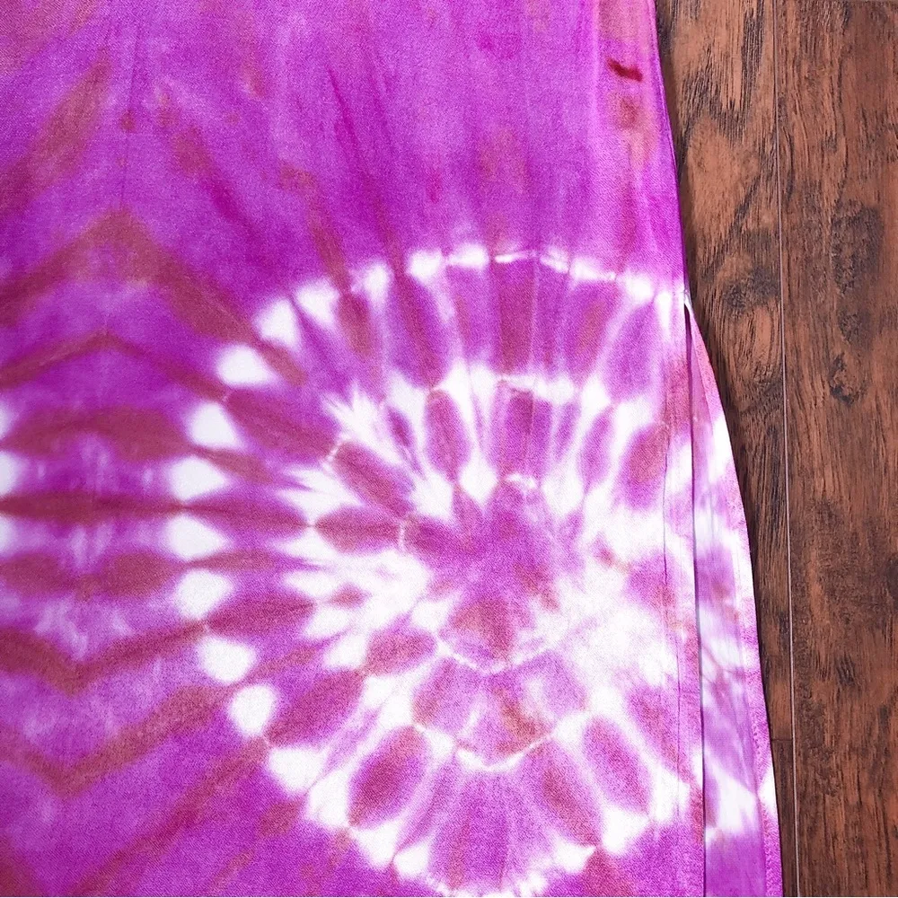 Young Fabulous & Broke • Copal Tank Dress sleeveless maxi tie dye Orchid Spin - Image 7