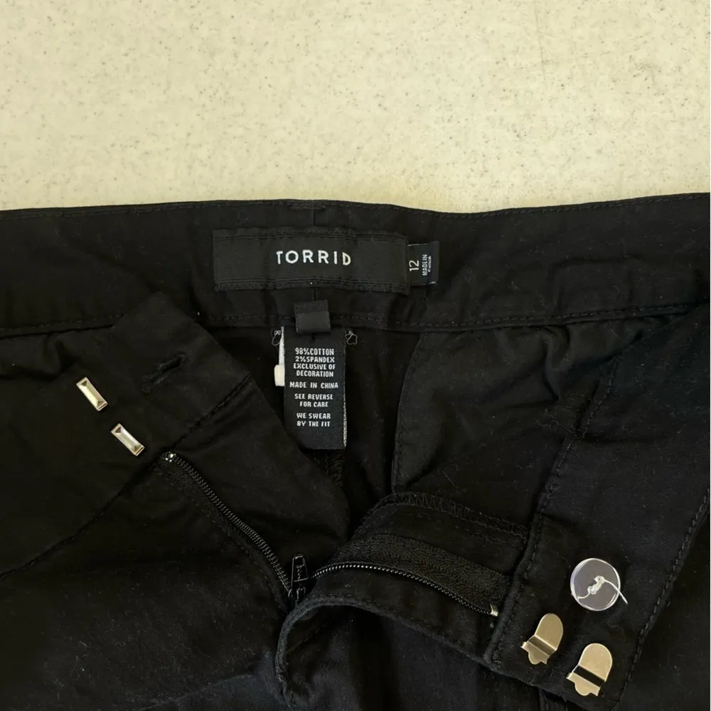 Torrid Black Cotton Shorts - Image 2