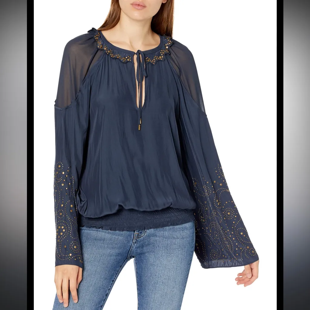 Ramy Brook Women's Tilly Embellished‎ Long Sleeve Top - Image 2