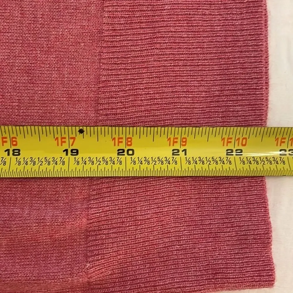 A New Day Pink Pullover V-Neck Knit Sweater Womens Size Large - Image 9