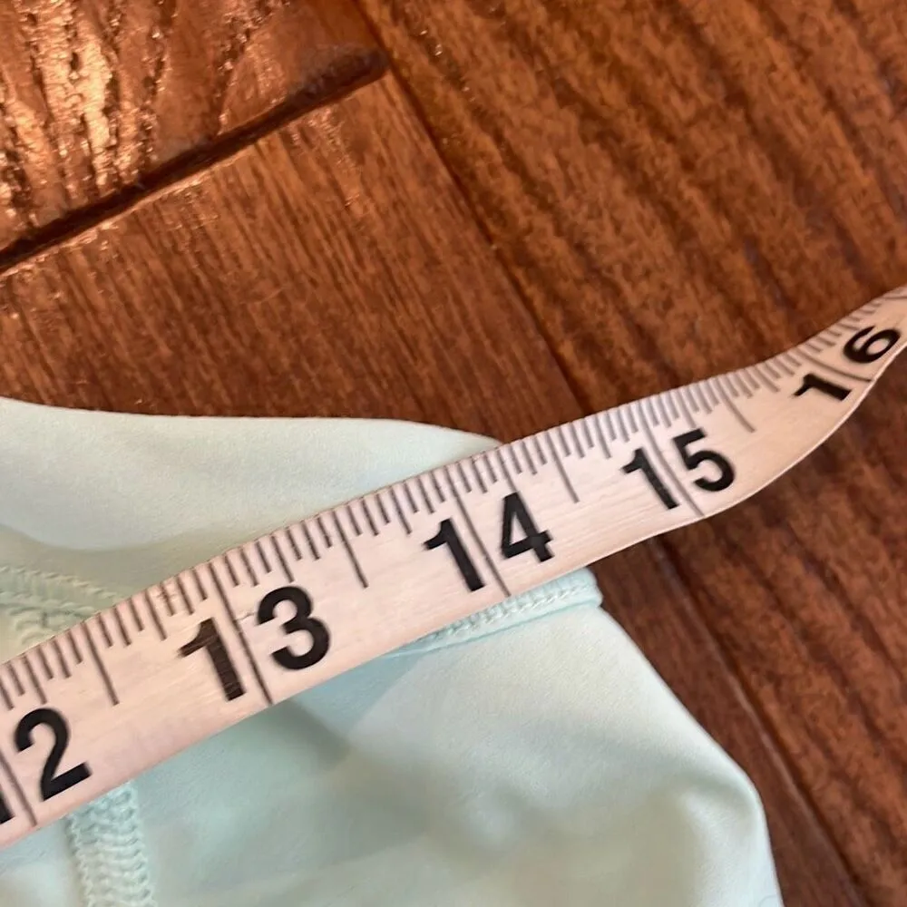 Lululemon power up cross back tank aqua size 8 - Image 4