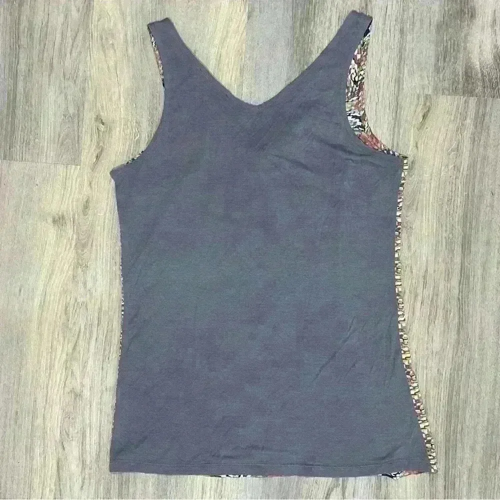 The Limited Satin Colorful Snake Print V Neck Tank Top Sleeveless Shirt Size XS - Image 5