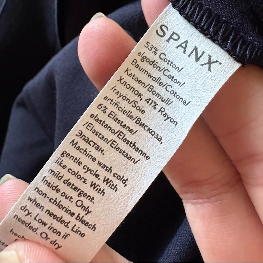 SPANX On the Go Kick Flare Pants Small Petite Navy Pull on‎ Pants - Image 5