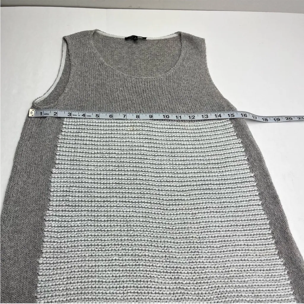 Lafayette 148 New York Knit Sleeveless Sweater Women‎ Size Small Grey Gray *FLAW - Image 7