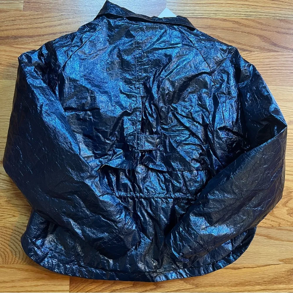 Jessie moto Jacket Size S Blue Metallic - Image 4