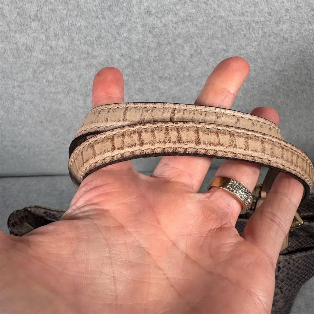 Michael Kors Jet Set Python Embossed LeatherTote Shoulder Bag - Image 5