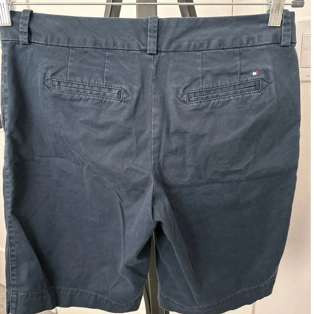 Tommy Hilfiger Navy Blue Flat Front Chino Golf Bermuda Shorts Size 4 - Image 5