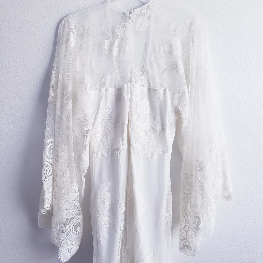 Jen's Pirate Booty Lace Bohemian Maxi V-Neckline Dress - Image 8