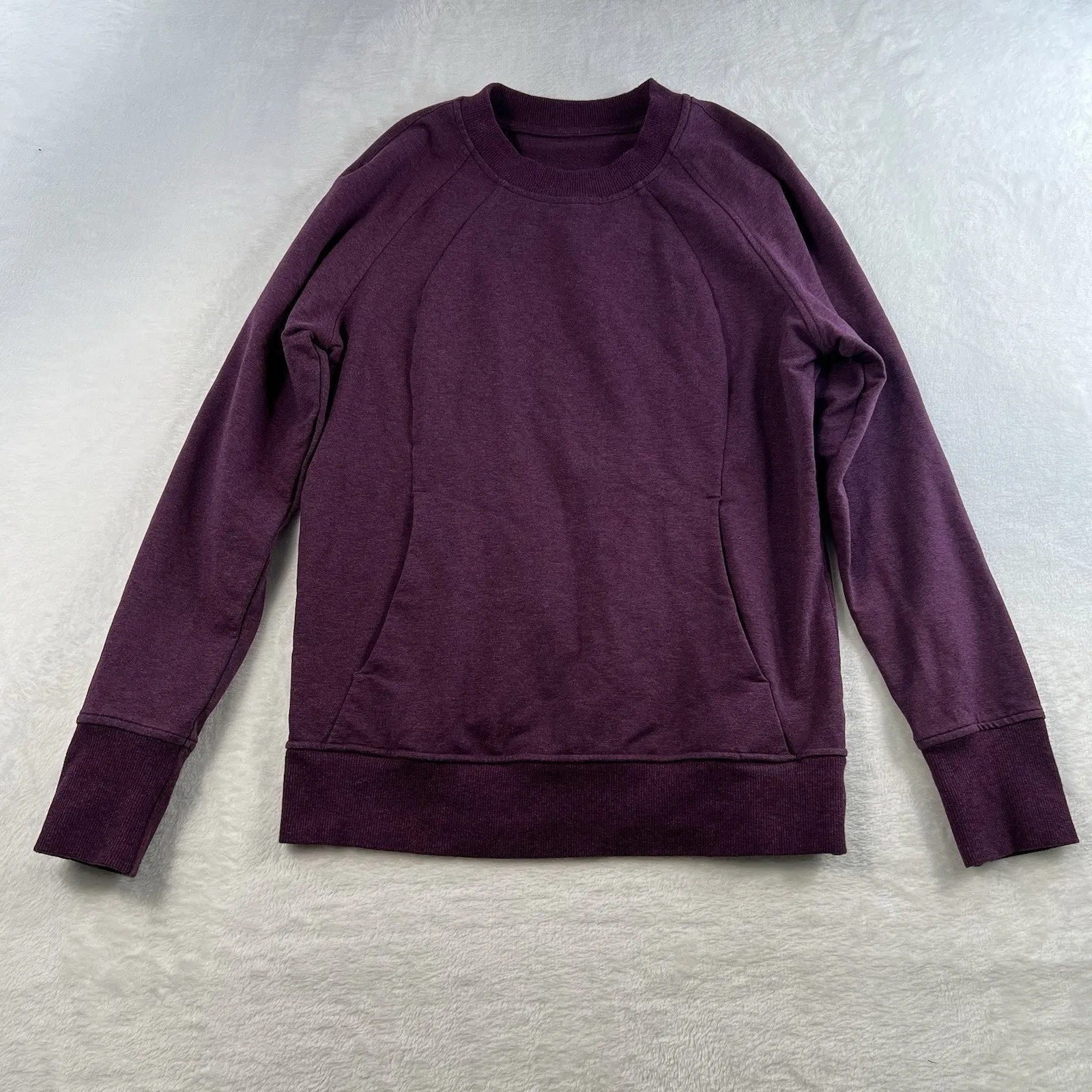 Lululemon Athletica 6 Scuba Crew Heathered Marvel Crew Neck Cotton Terry Basic - Image 3