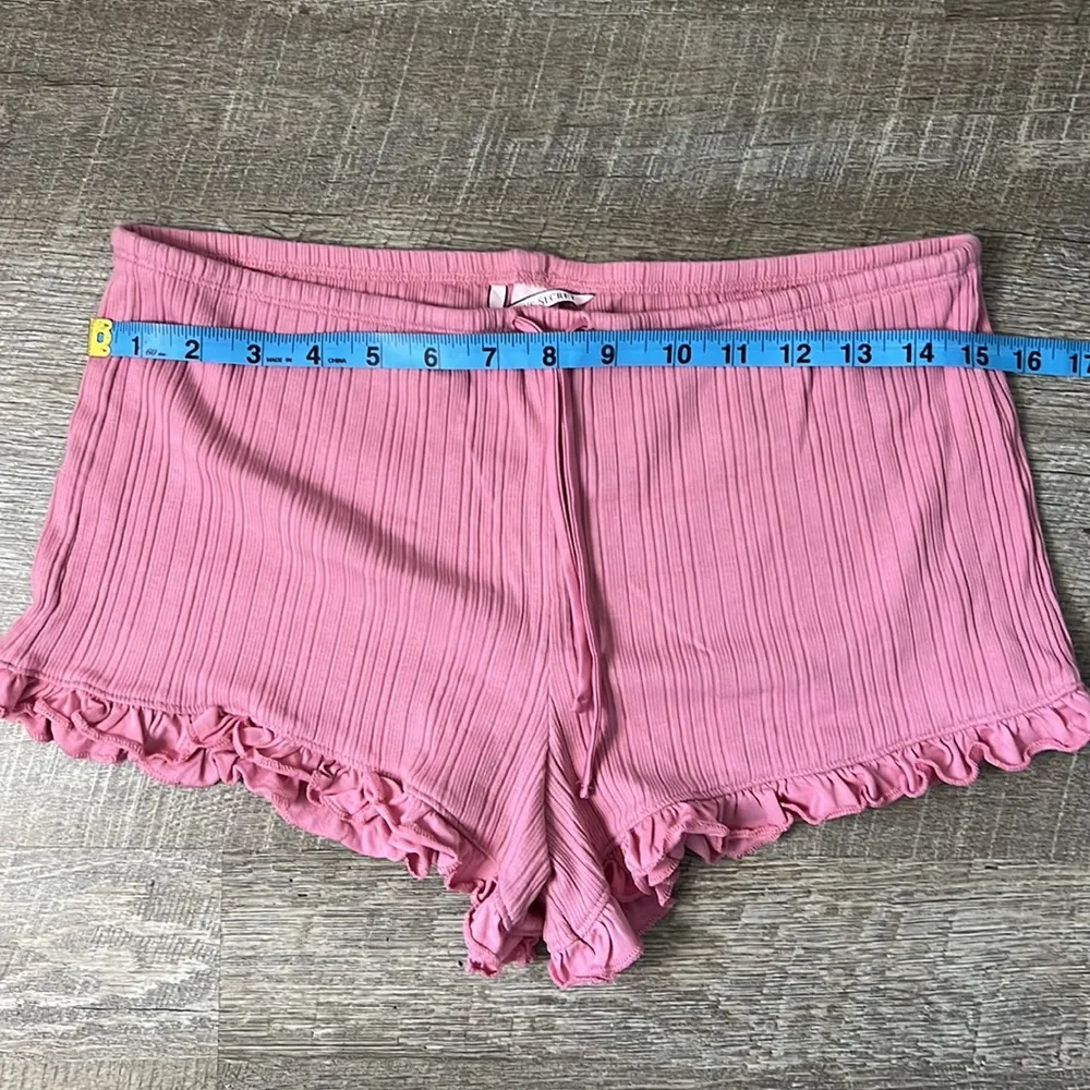 VS Pink Pajama Shorts SZ M - Image 5