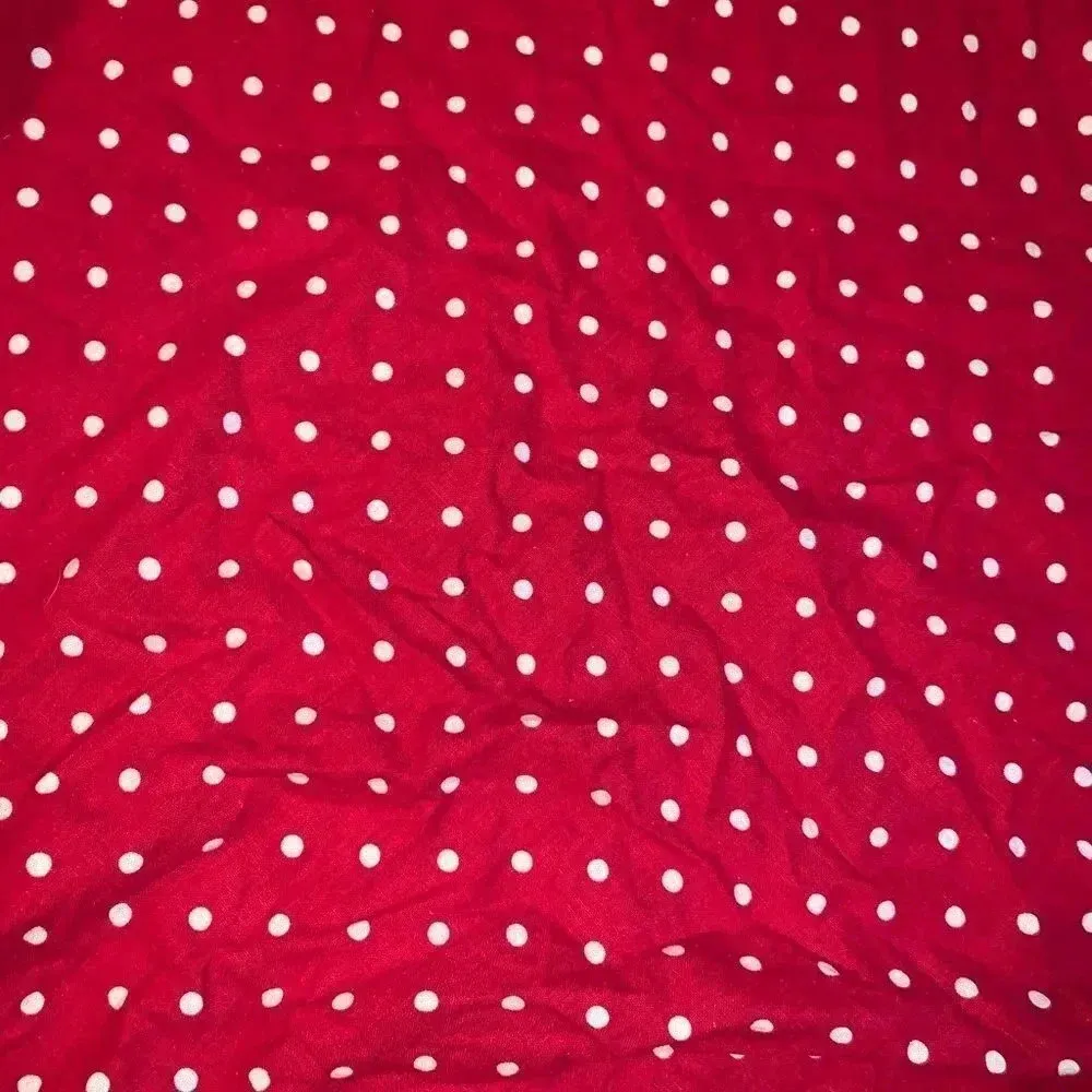Vintage retro polka dot flared circle skirt Red Size 8 - Image 3