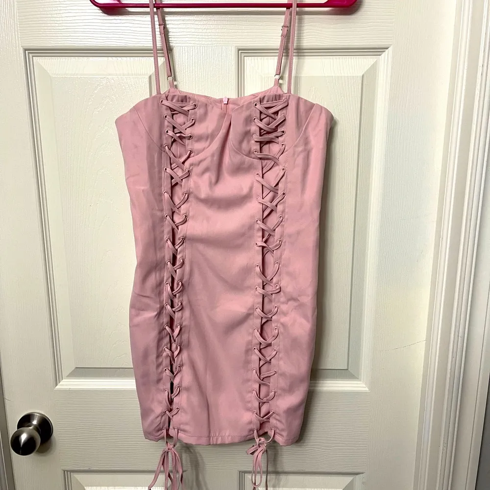 Peppermayo Lace Up Mini Dress!  NWT! - Image 4