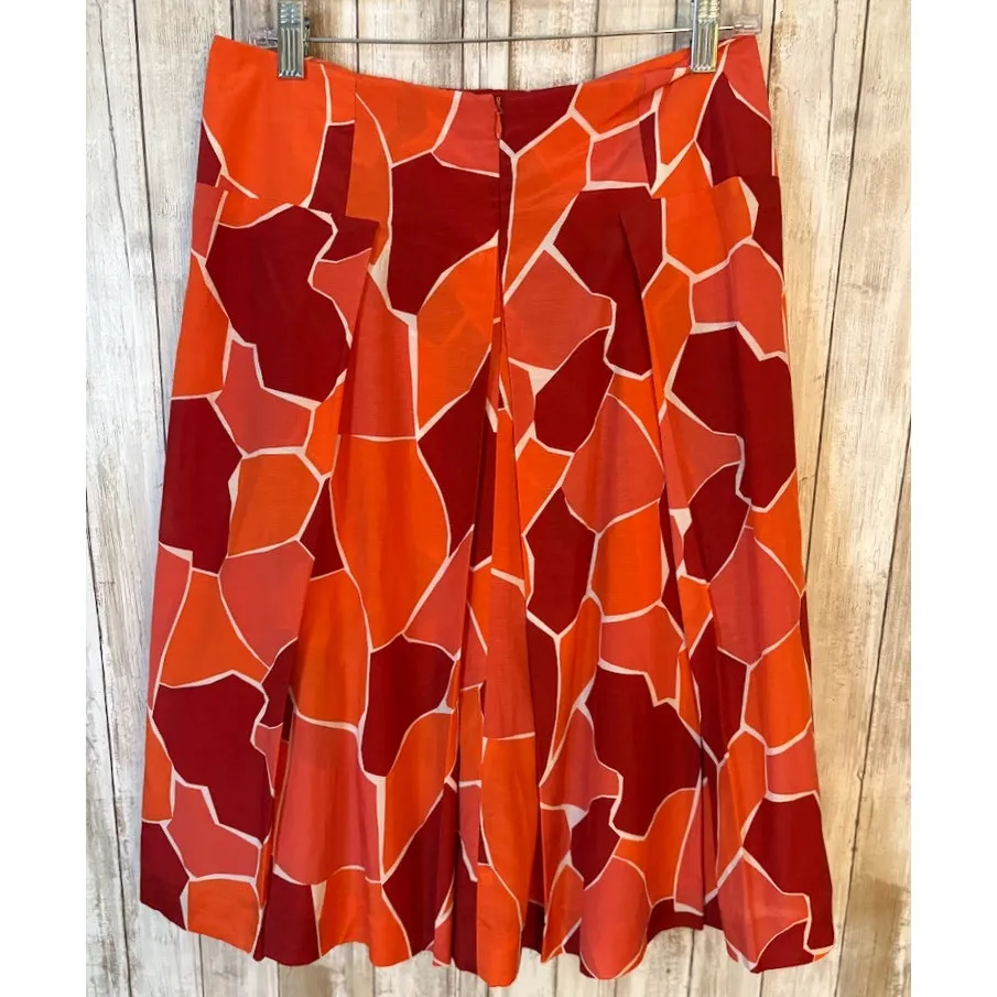 Doncaster Silk Cotton Blend Pleated Skirt Size 4 NWT - Image 6