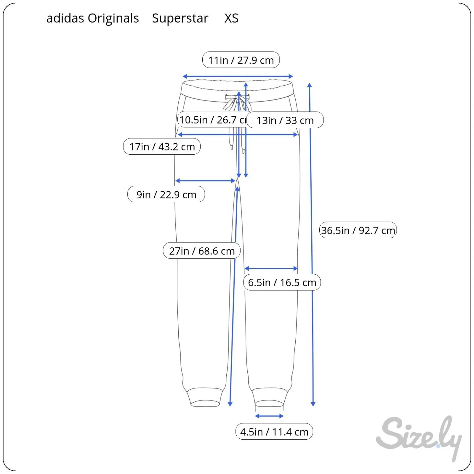 adidas Women's Originals Superstar Track Pants XS - Image 2