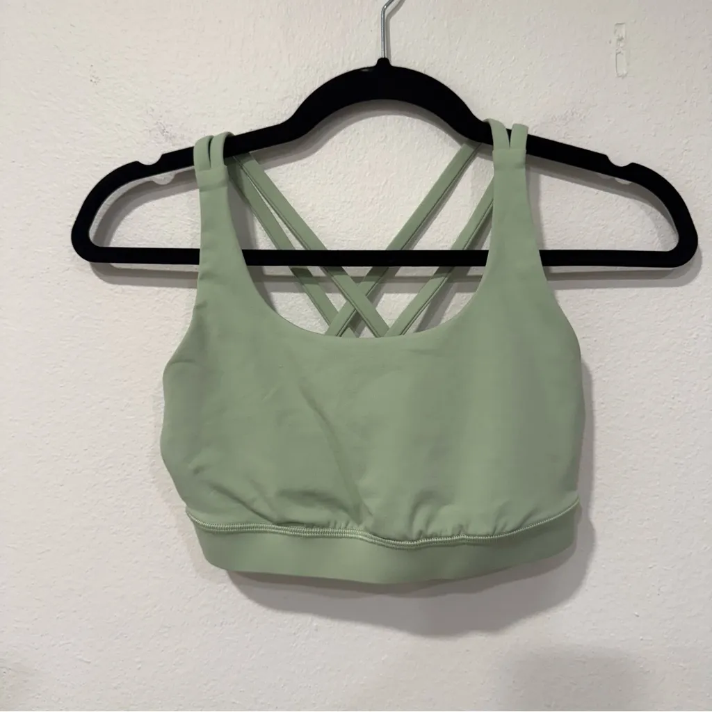 Lululemon Energy Bra *Medium Support, B-D Cups in Creamy Mint 6 - Image 3