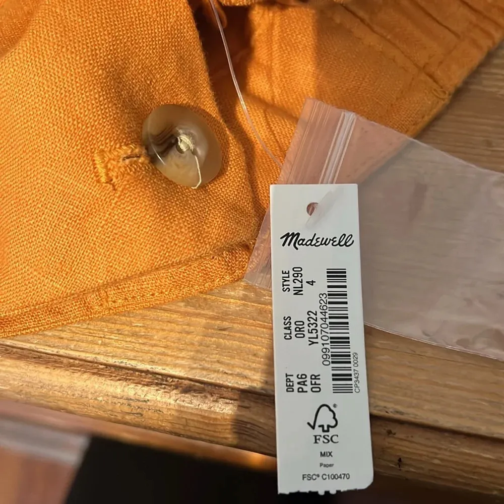 Madewell Linen Suit Double-breasted Blazer & The Neale Short Size Small & 4 NWT - Image 12