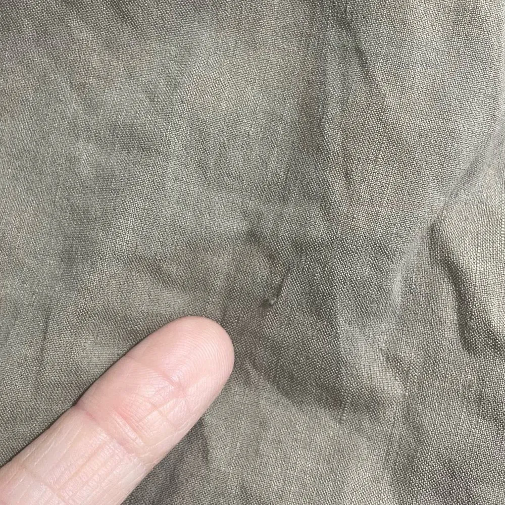 Eileen Fisher Cropped Linen Blend Pants Size 14P‎ Petite Brown Neutral - Image 6