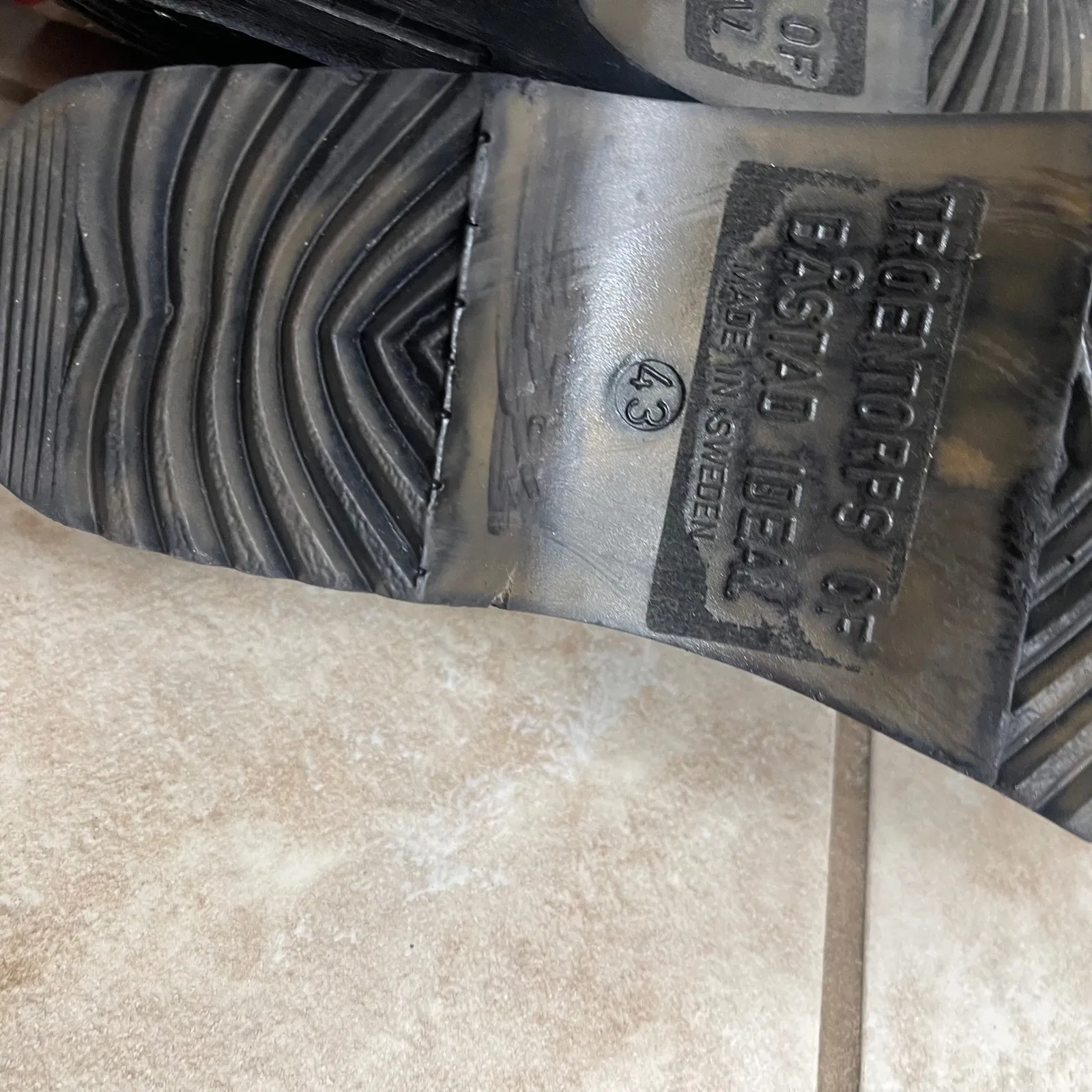 Troentorps of Gaxstad sweedish Leather Clog Shoes Women's Size 43 Monet Black - Image 9