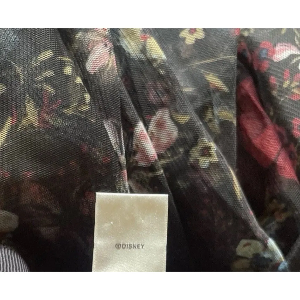 DIsney Snow White Black floral Tulle Skirt by Lauren Conrad Women’s Size M - Image 9