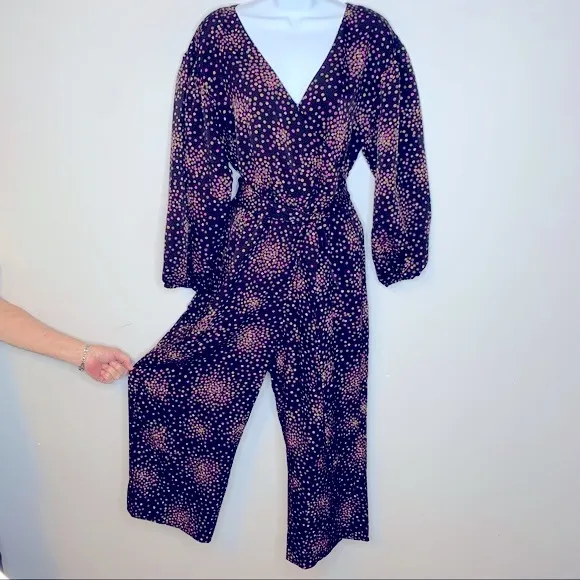 Kate Spade  Disco Dots Cropped‎ Jumpsuit Size 4 - Image 7