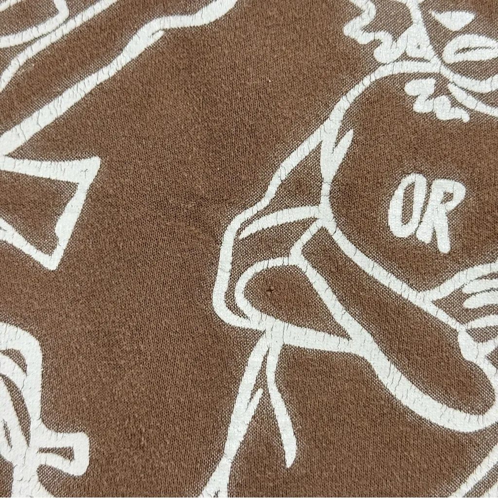 Aelfric Eden We Vaguely Feel Many Hoodie Brown Anime Grafiti Drop Shoulder Cozy - Image 7