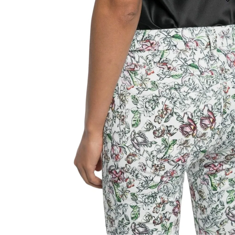 L'AGENCE Margot High Rise Skinny Jeans in Hand Drawn Floral Size 25 - Image 6