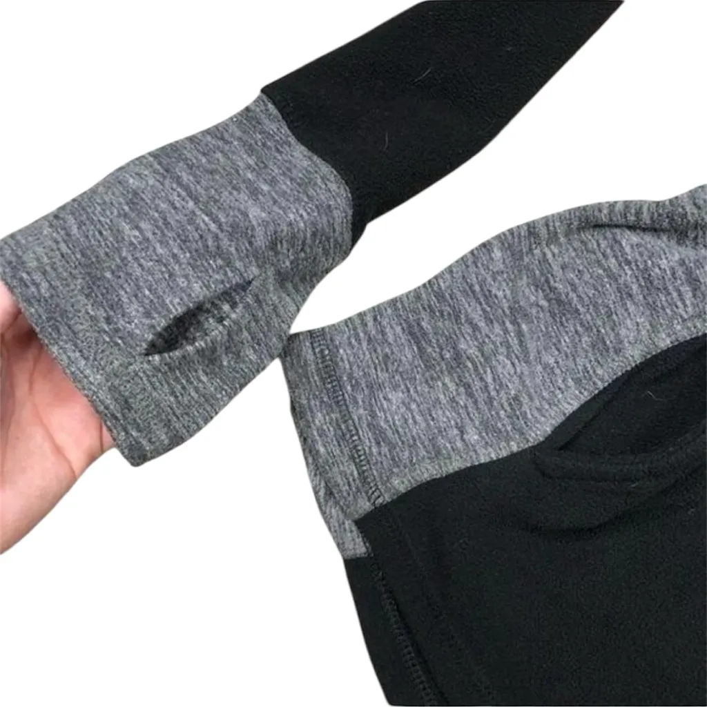 SO Women’s lightweight Pullover  Black and Gray Cowl Sweater - Image 12