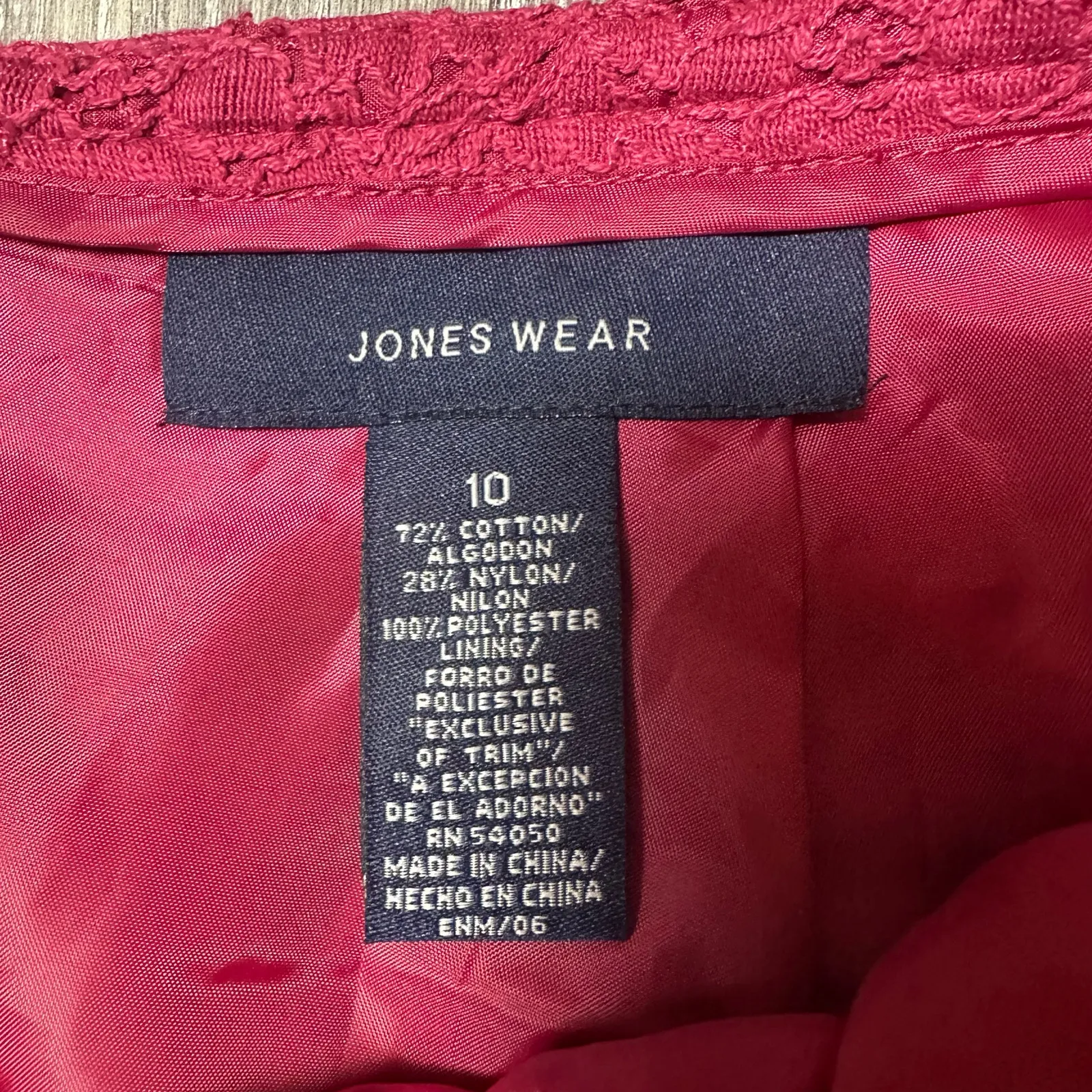 Jones Wear Vintage Strawberry Pink Skirt - Image 4