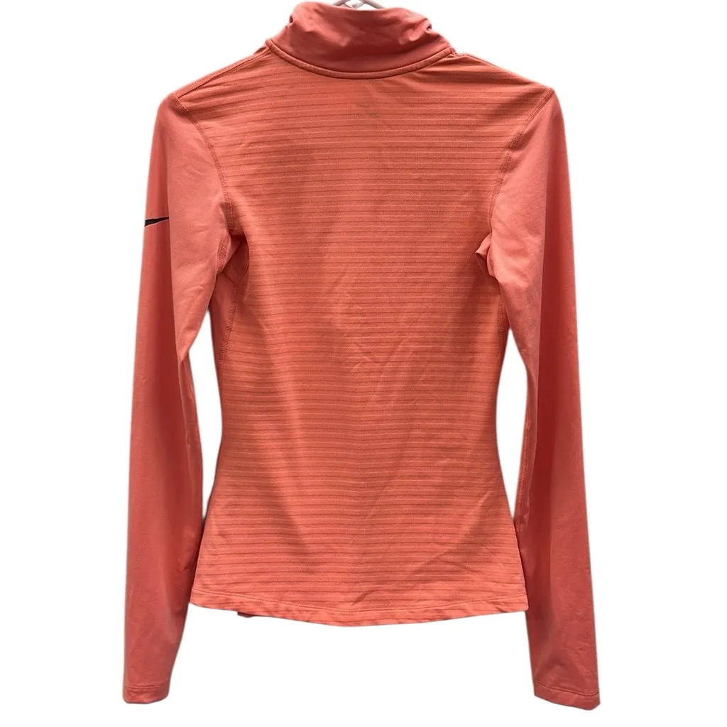 Nike Dri Fit Athletic Coral Half Zip Multi Textured Pull Over Jacket Womens S - Image 10