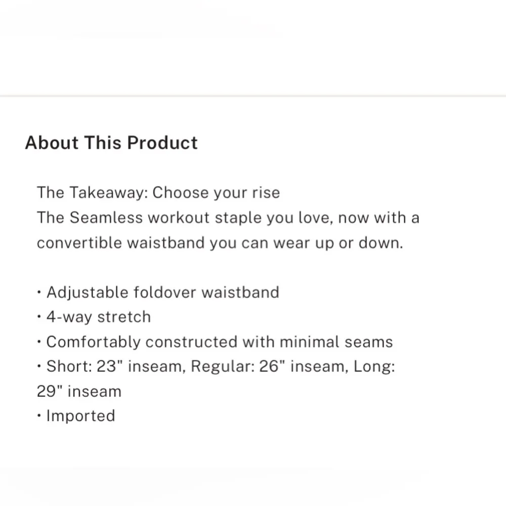 PINK Victoria's Secret Black Leggings flip it seamless fold over leggings - Image 6