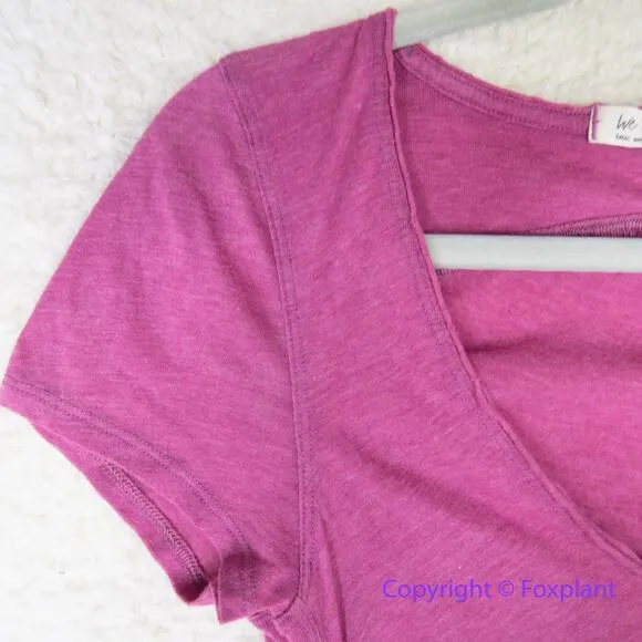New! Free People Sonnet Scoop‎ Neck Fitted T-Shirt Tee, women's size S - Image 6