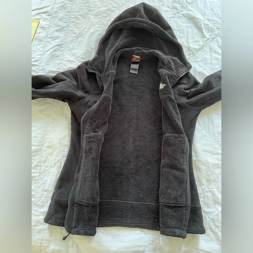 The North Face black fleece zip up jacket - Image 5