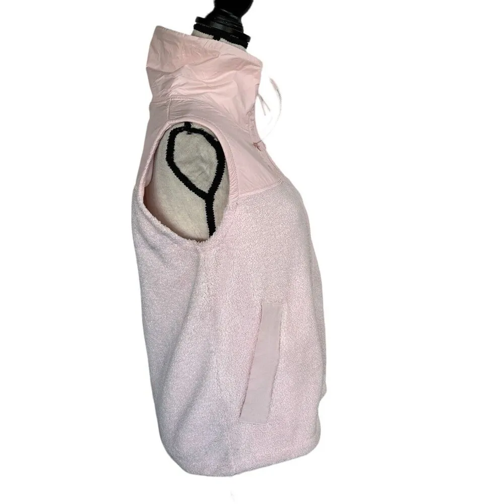 Under Armour Mission Boucle Loose Fit Vest Full-Zip Sleeveless Pockets Pink New - Image 6